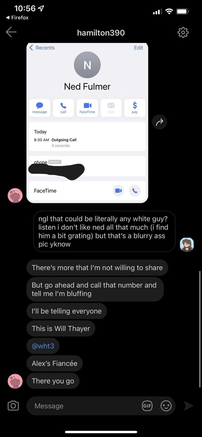 Hamilton390 Texts Allegedly Will Thayer Ned From The Try Guys Hamilton390 Texts Allegedly Will Thayer Ned From The Try Guys