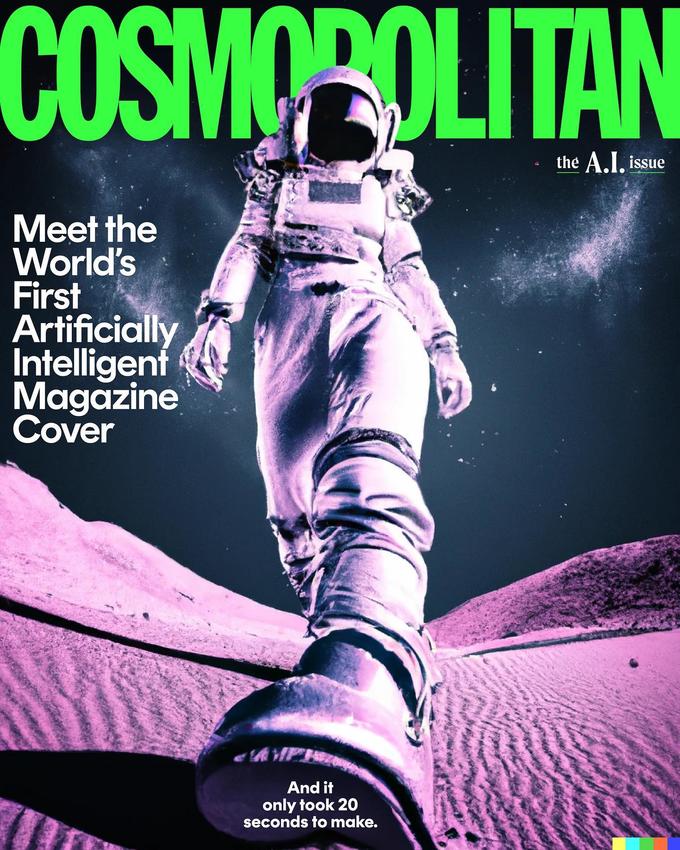 COSMOPOLITAN Meet the World's First Artificially Intelligent Magazine Cover And it only took 20 seconds to make. the A.I. issue