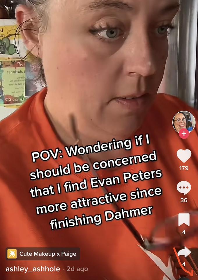 J 01 lanoitelut FO POV: Wondering if I should be concerned that I find Evan Peters more attractive since finishing Dahmer Cute Makeup x Paige ashley_ashhole. 2d ago x 179 36 4