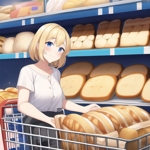 AI Art of a woman buying Wonder Bread Murrlogic1's Wonder Bread