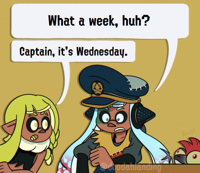 What a week, huh? Captain, it's Wednesday. @dgodahlanding BW22