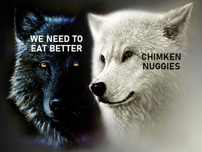 WE NEED TO EAT BETTER CHIMKEN NUGGIES