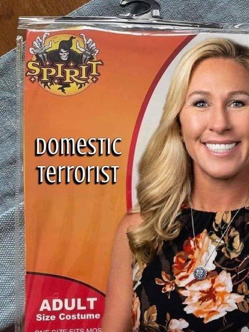 PIRI, DOMESTIC Terrorist ADULT Size Costume ONE SIZE FITS MOS