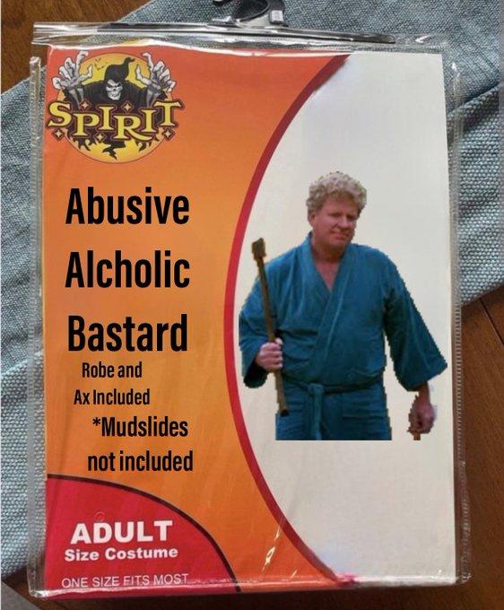 810 SPIRIT Abusive Alcholic Bastard Robe and Ax Included *Mudslides not included ADULT Size Costume ONE SIZE FITS MOST amina in