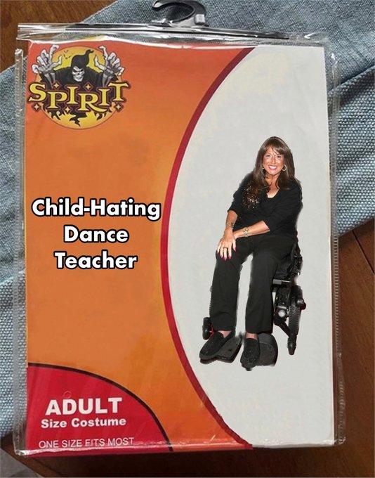 SPIRIT Child-Hating Dance Teacher ADULT Size Costume ONE SIZE FITS MOST