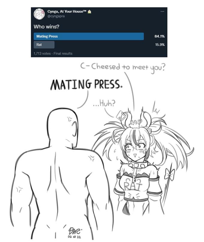 Source is cyngapra on Twitter, I can't derectly link it because she gets mate pressed.