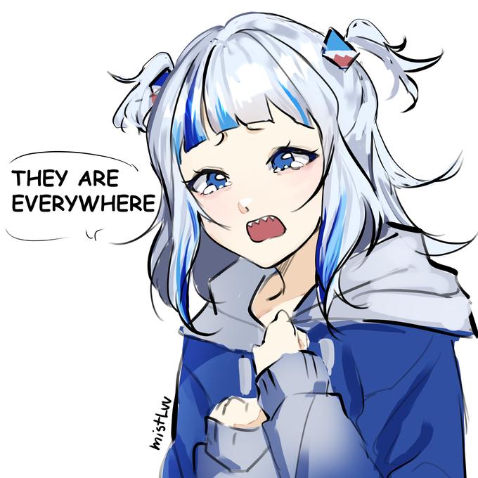THEY ARE EVERYWHERE (even in her eyes) | Gawr Gura | Know Your Meme