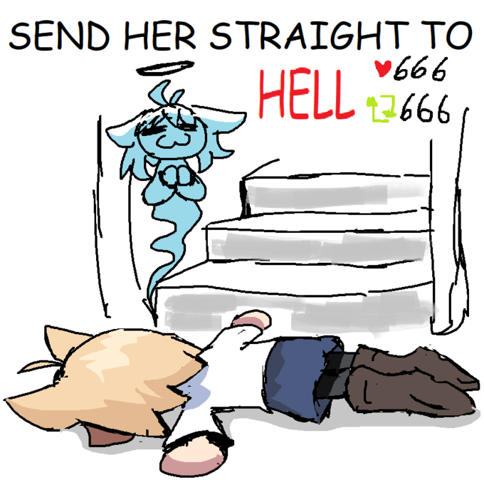 SEND HER STRAIGHT TO ♥ 666 HELL 666 ū