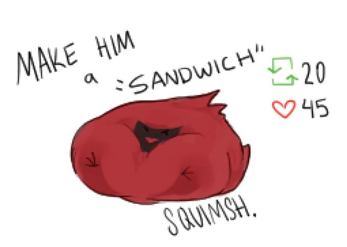 MAKE HIM "SANDWICH" SQUIMSH. 20 ♡45