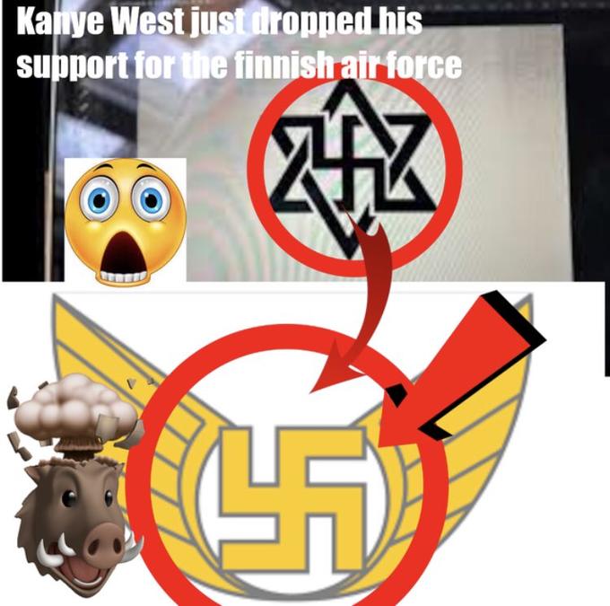 Kanye West Just Dropped His Support for the Finnish Air Force Boar