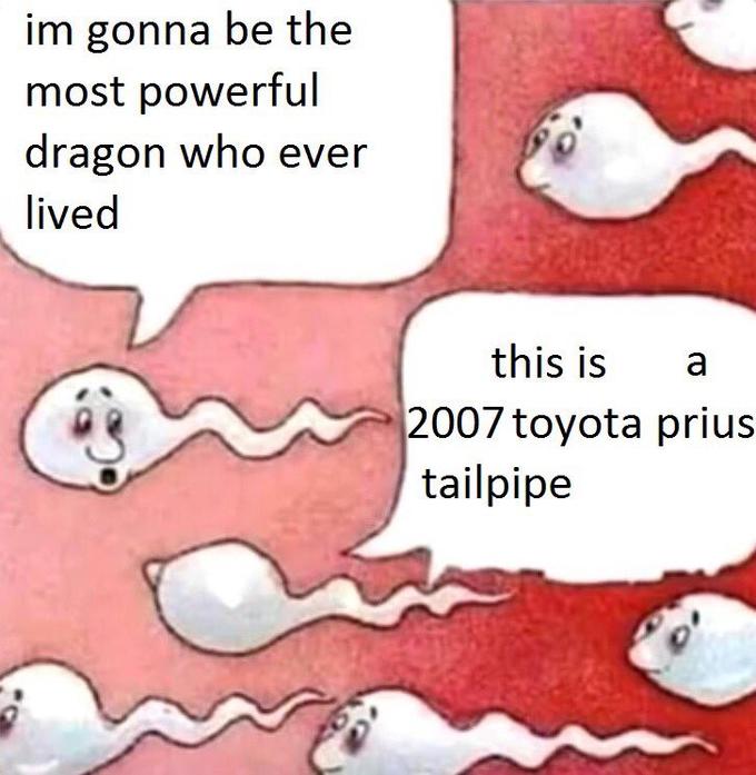 im gonna be the most powerful dragon who ever lived this is a 2007 toyota prius. tailpipe