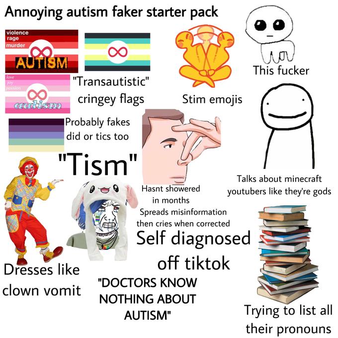 Autism Faker Starter Pack r starterpacks Starter Packs Know Your 
