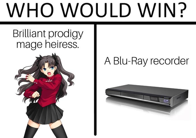 WHO WOULD WIN? Brilliant prodigy mage heiress. A Blu-Ray recorder 20110 G