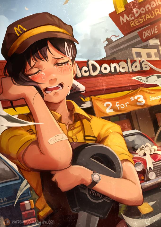 ZA M ¡ PATREON.COM/KHYLERI 1/// Mc Donal RESTAUR DRIVE McDonald's 2 for $3 MINI 12 Sausag