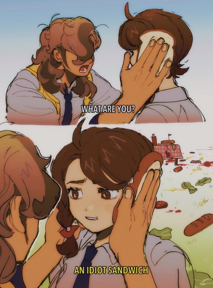 W WHAT ARE YOU? AN IDIOT SANDWICH سوارا 3)