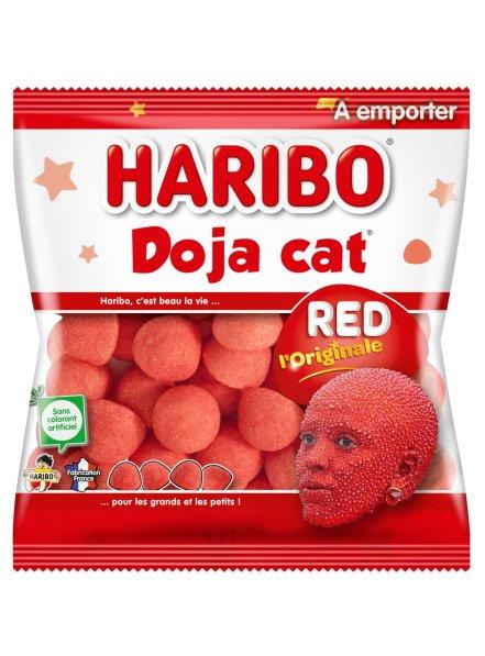 * HARIBO Doja cat. Haribo, c'est beau la vie... RED Sans colorant artificiel HARIBO * COD ... pour les grands et les petits ! A emporter Fabrication France roriginale