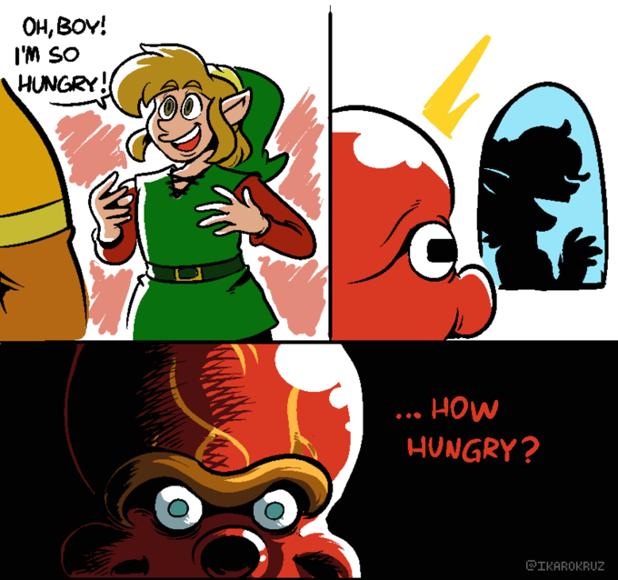 OH, BOY! I'M SO HUNGRY! Ga HOW HUNGRY? @IKAROKRUZ