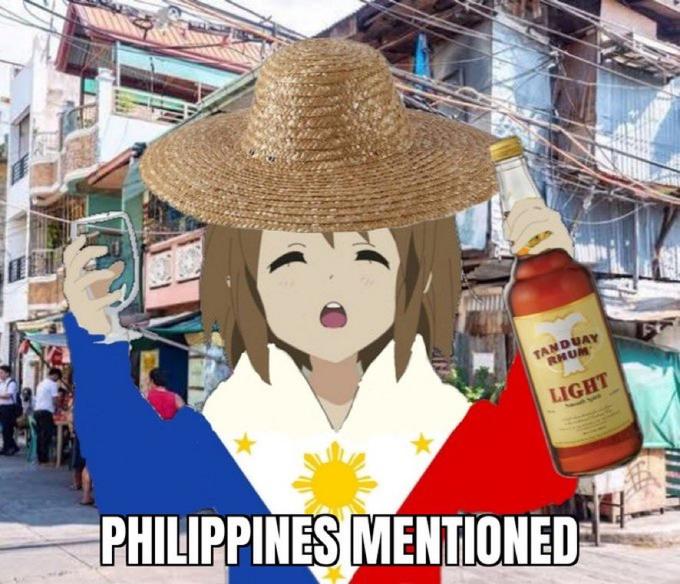 TANDUAY RHUM LIGHT PHILIPPINES MENTIONED