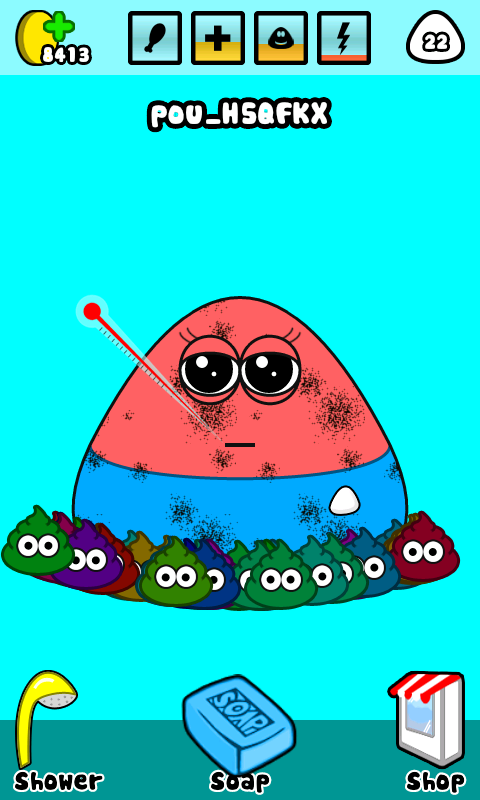 pou #meme #followme, Mobile Game