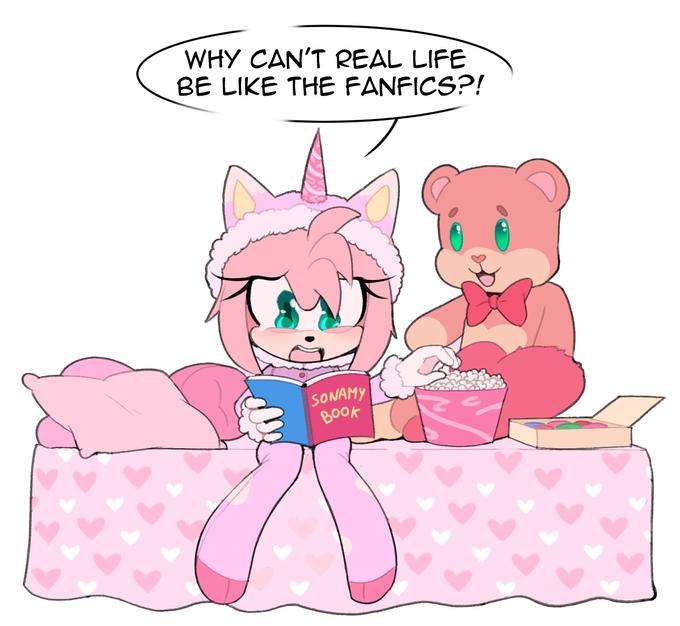 WHY CAN'T REAL LIFE BE LIKE THE FANFICS?! SONAMY BOOK