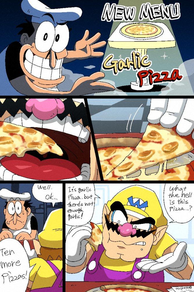 Ten more Pizzas!! 034 Well. ok..... NEW MENU 4. Garlic Pizza It's garlic Pizza, but there's not! enough garlic! what the hell is this Pizza...?