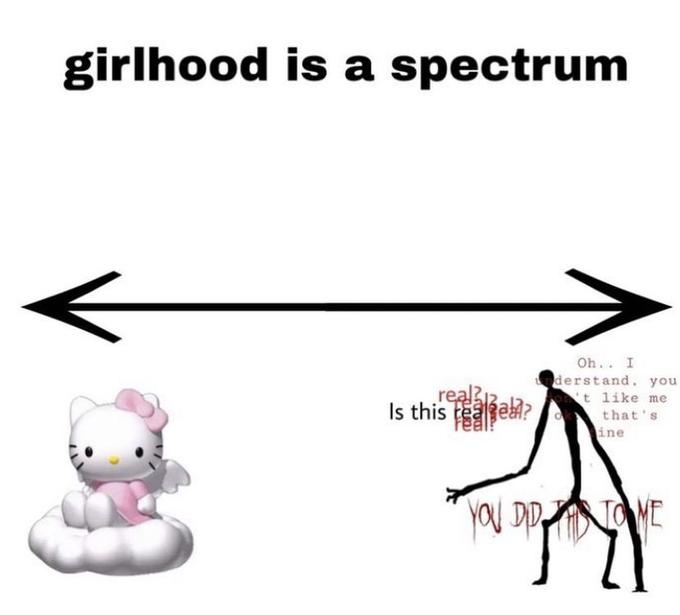 Girlhood Is A Spectrum (Meme) Girlhood Is A Spectrum Know Your Meme