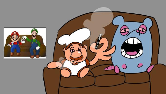 gustavo passes brick a blunt | Pizza Tower | Know Your Meme