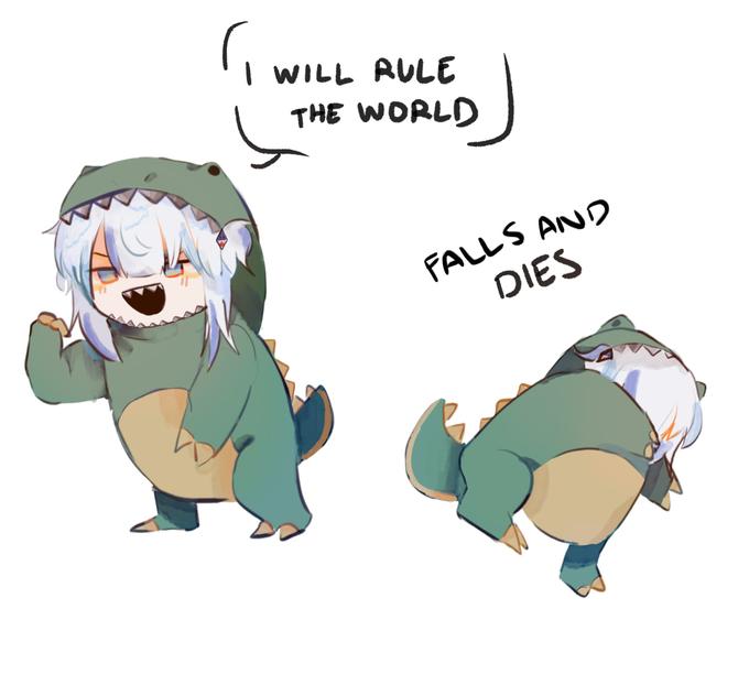 DINO GURA | Gawr Gura | Know Your Meme