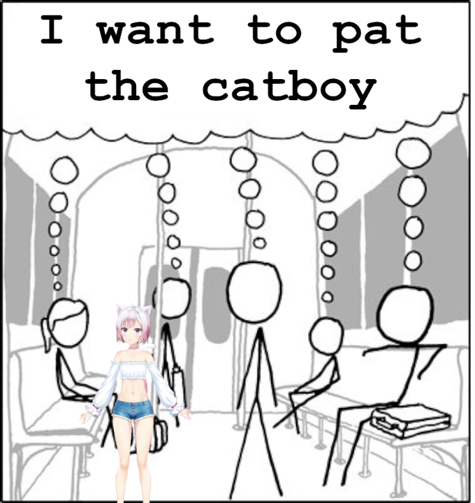 I want to pat the catboy O OO 000