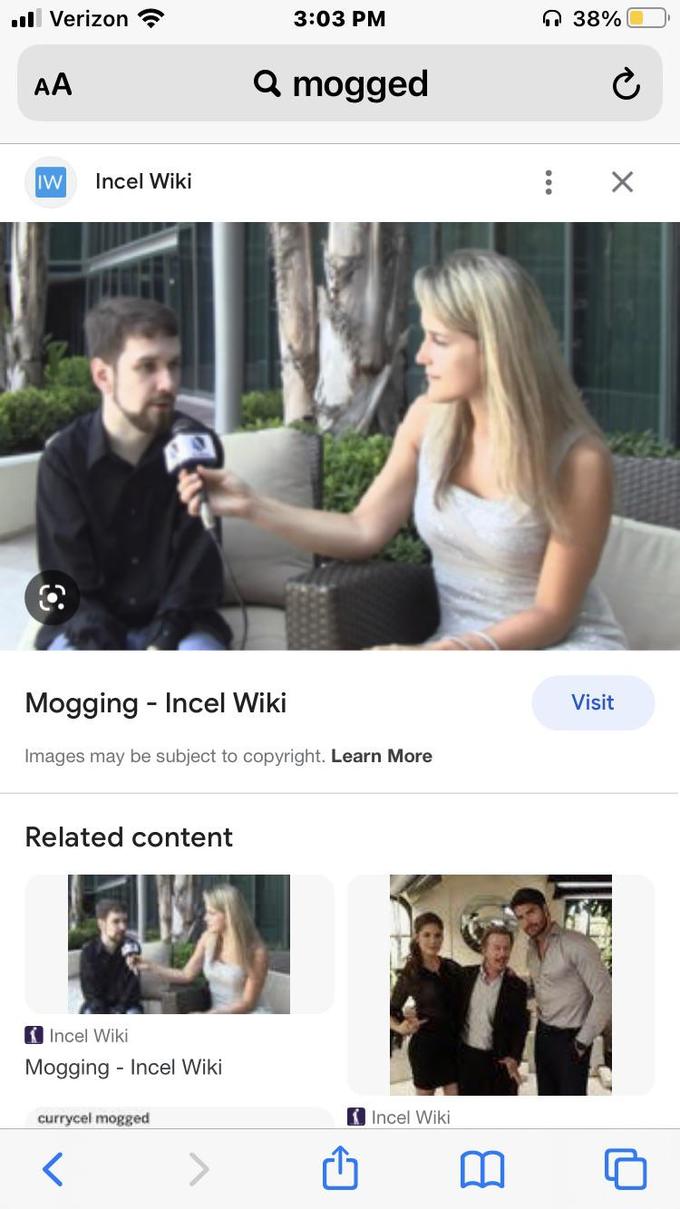 I Looked Up mogged Because Idk What It Meant And This Showed Up I Looked Up mogged Because Idk What It Meant And This Showed Up