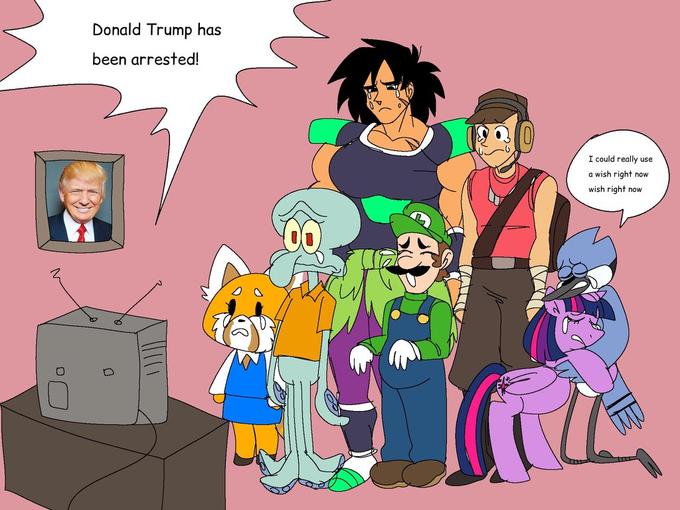 Donald Trump has been arrested! O I could really use a wish right now wish right now.