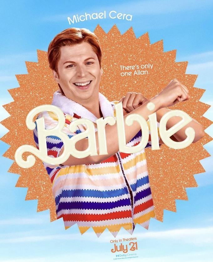 Michael Cera There's only one Allan. Barbie Only in Theaters July 21 Dolby Cinema