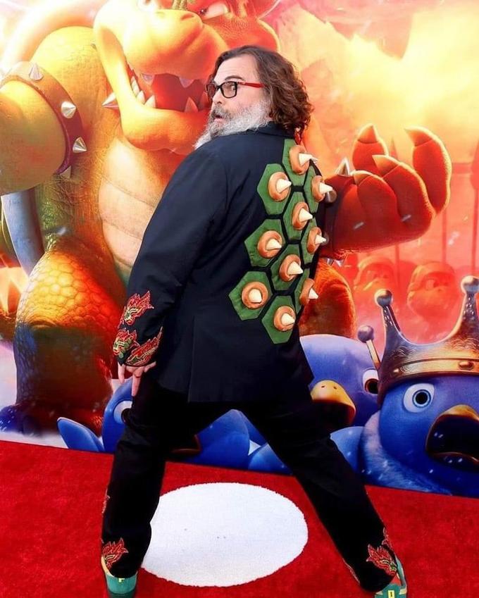 How Jack Black arrived to the Mario Movie premiere The Super Mario