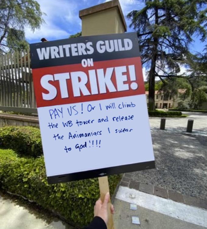 The original picket sign was made/written by Caitie Delaney!