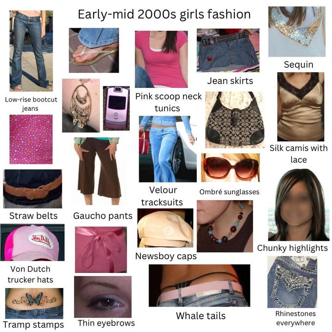 Early 2000s Girls Fashion Starterpack r starterpacks Starter Packs 