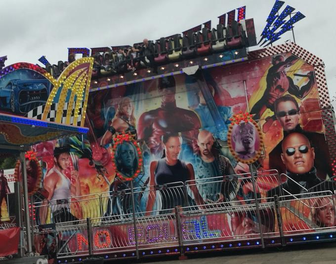 Actual Carnival Ride Art Art on the Side of Carnival Rides Know