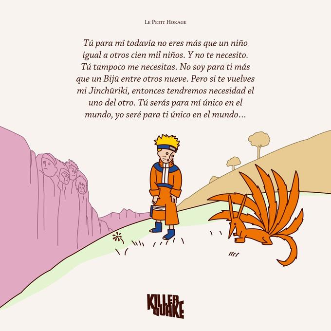 Translation:

To me you are just a child, the same as any other hundred-thousand children. And I don't need you. You don't need me either. To you I am nothing more than a Biju among other nine. But if you become my Jinchuriki, then we'll need each other. You'll be unique in this world to me, I'll be unique in this world to you.