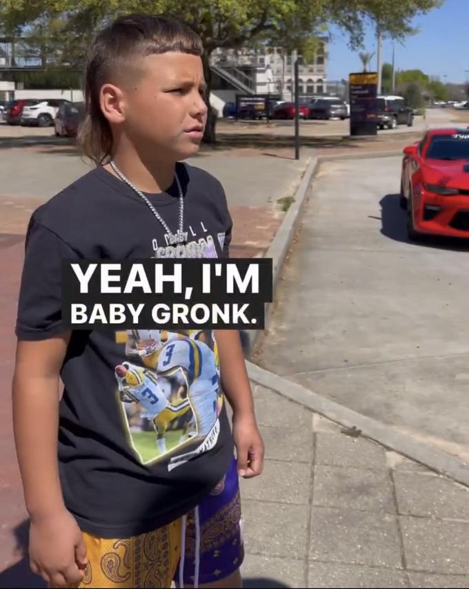 Yeah I'm Baby Gronk | Baby Gronk Rizz King, Livvy Just Rizzed Him Up