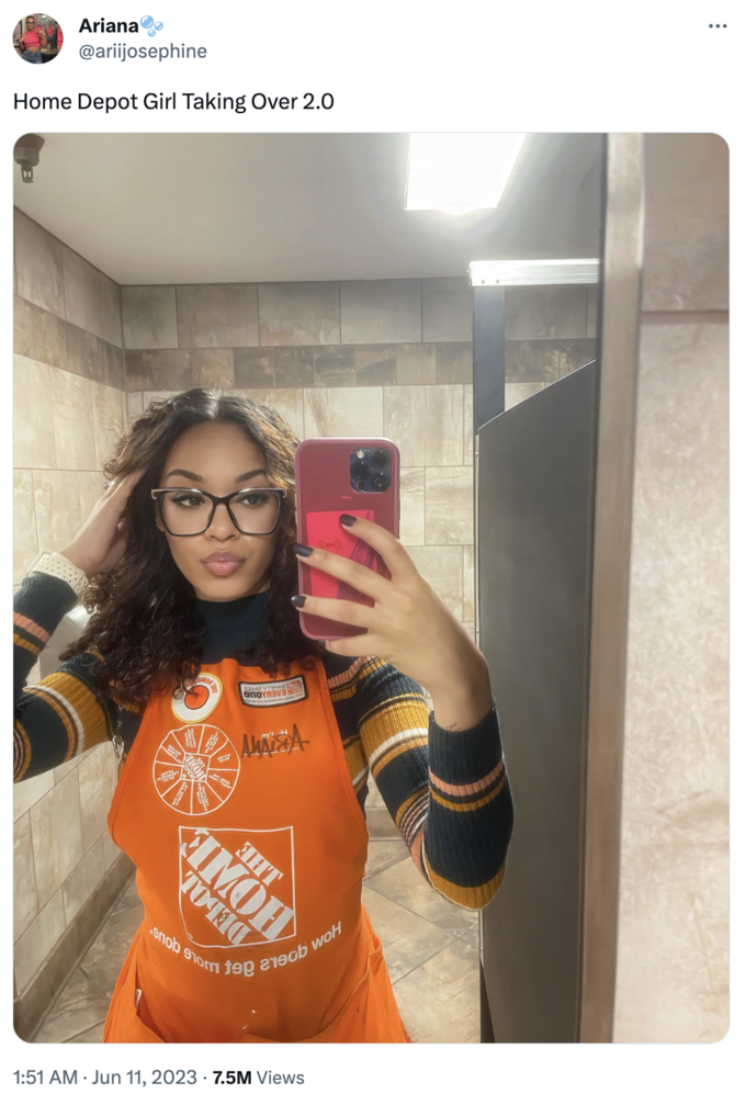 Home Depot Girl Selfie Home Depot Girl Know Your Meme