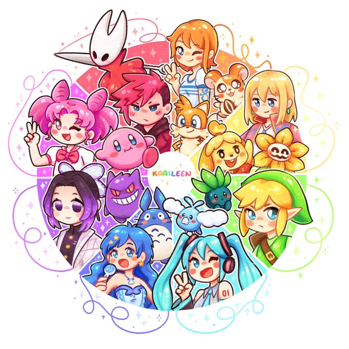 bog 🧽 on X: finished! my color wheel challenge / X