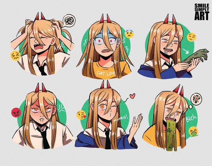 Power as emojis! Chainsaw Man Know Your Meme