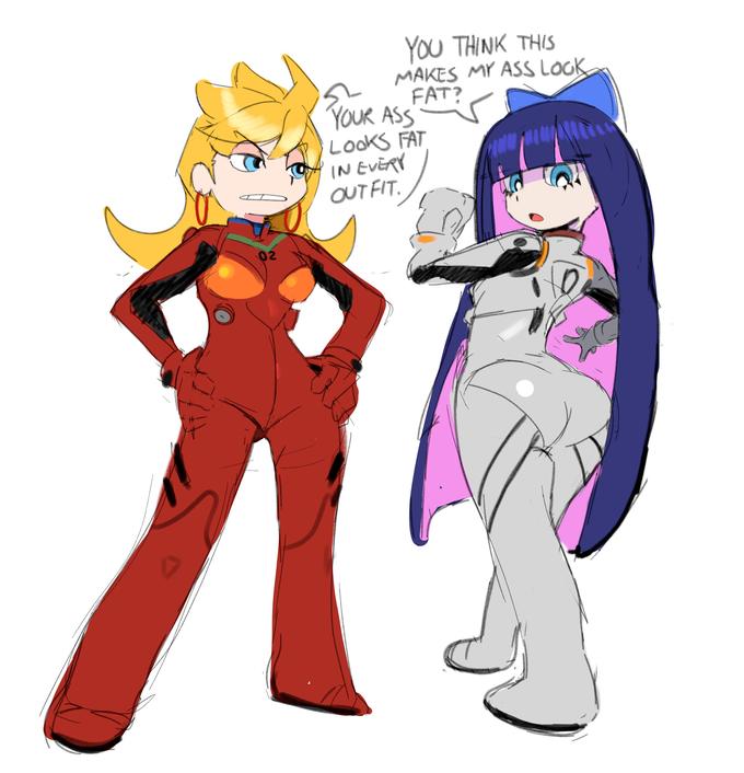 doodling Panty & Stocking with Garterbelt Know Your Meme