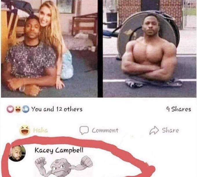 You and 12 others. Haha Kacey Campbell Comment 9 Shares Share