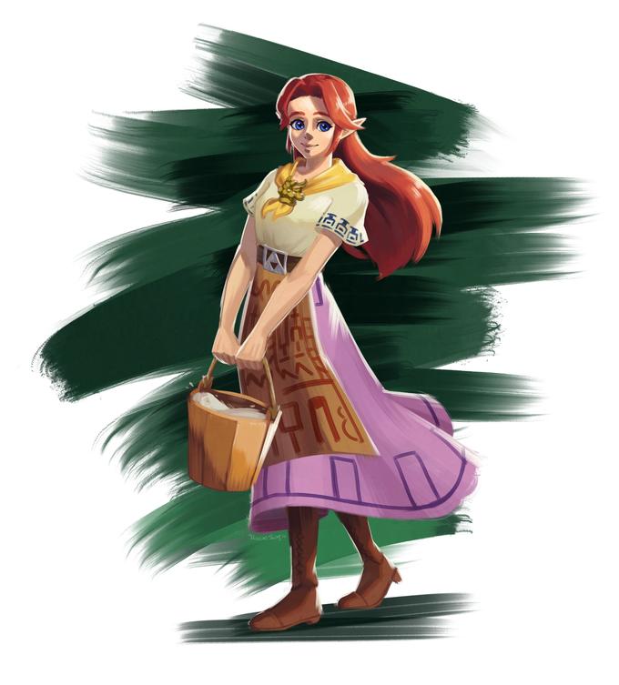 Botw Style Malon The Legend Of Zelda Breath Of The Wild Know Your Meme