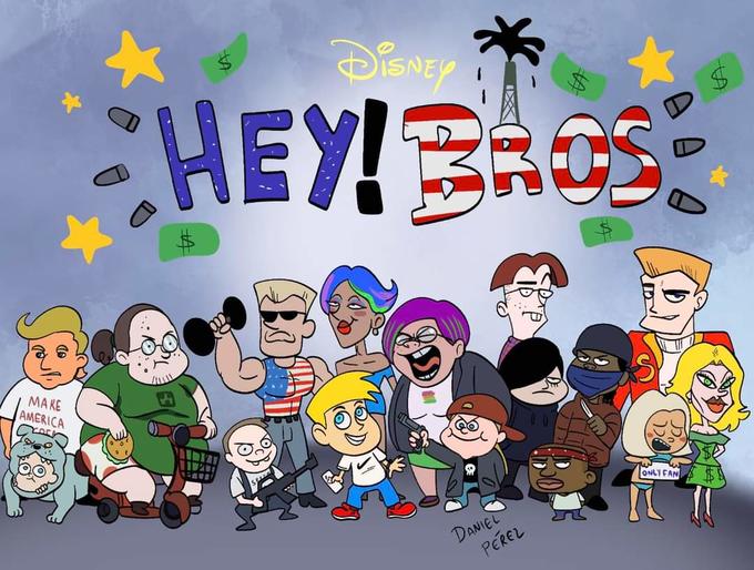 MAKE AMERICA rock DISNEY HEY! BROS SPAP DANIEL PEREL ONLY FAN