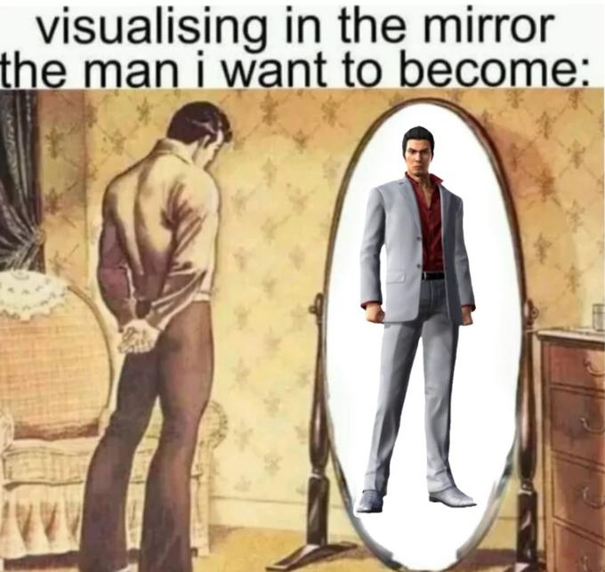Kiryuuuuu chan Visualizing In The Mirror The Man I Want To Become 