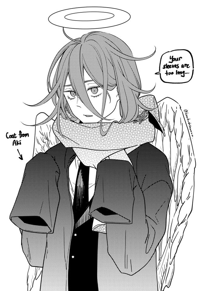 Coat from Aki Your sleeves are too long... " Chamkadesunnun.