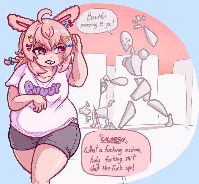 Provy Beautiful morning to ya! %0 "JURGH What a f------ a------, holy f------ s--- shut the f--- up!