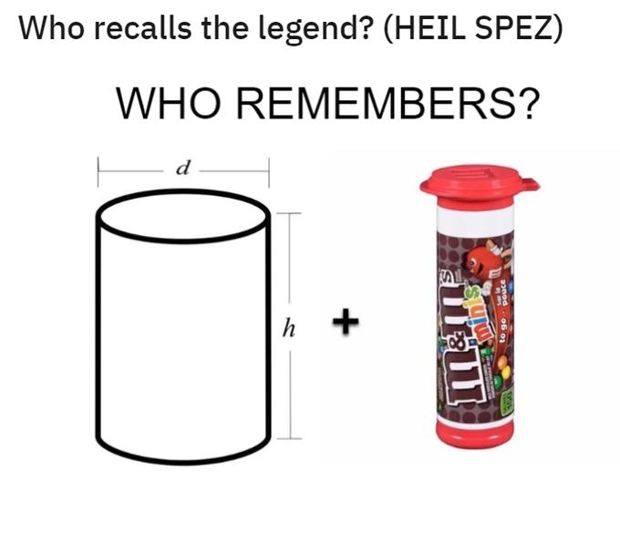 Who recalls the legend? (HEIL SPEZ) WHO REMEMBERS? d h Su ELEWI ouce to go