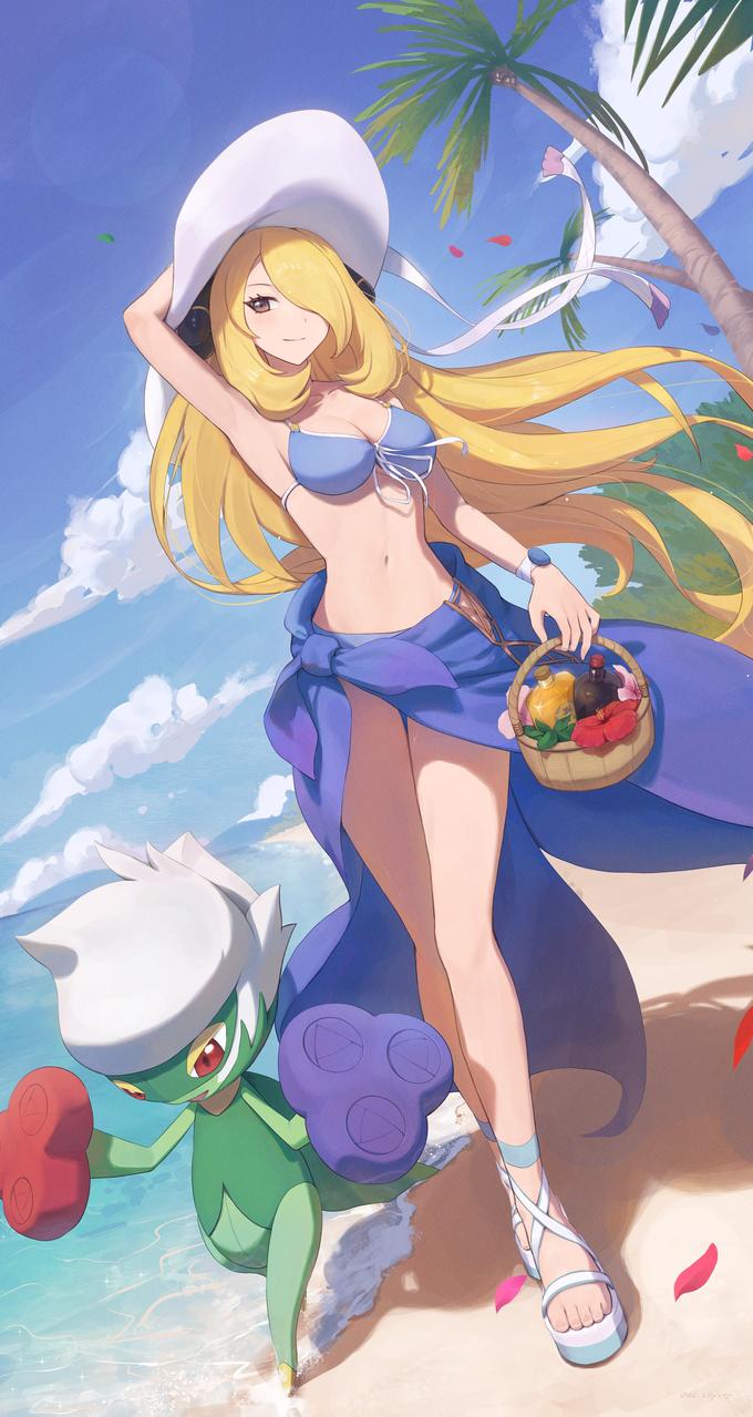 水着シロナ | Cynthia | Know Your Meme